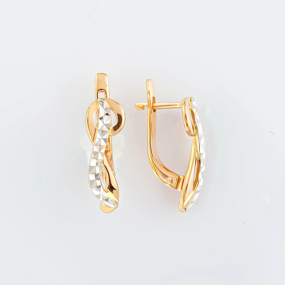 Серьги из красного золота 585 пробы