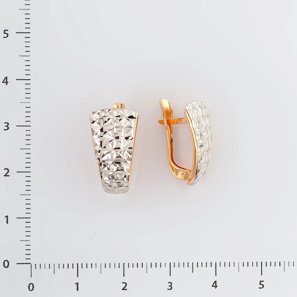 Серьги из красного золота 585 пробы