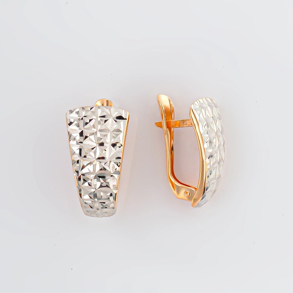 Серьги из красного золота 585 пробы