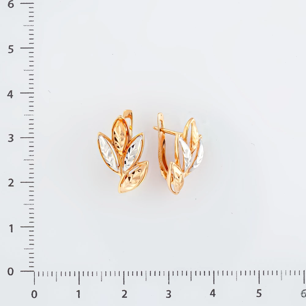 Серьги из красного золота 585 пробы