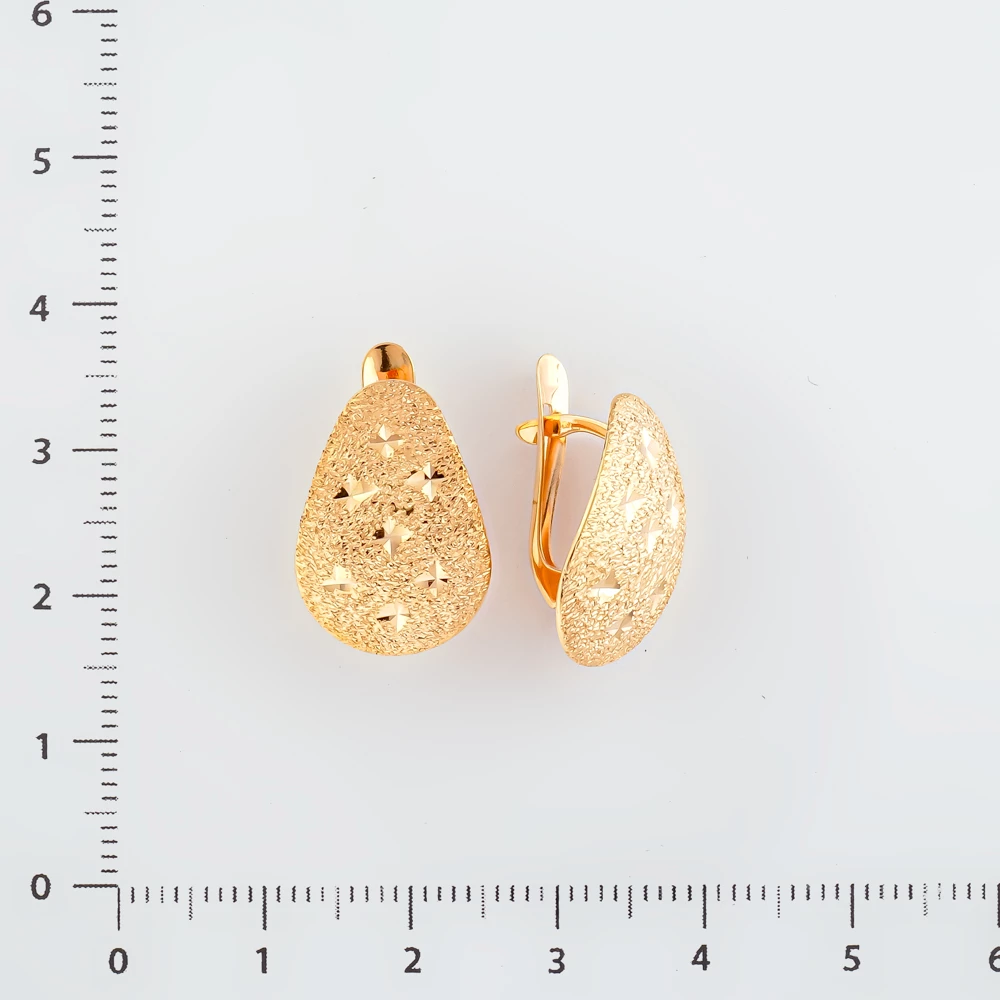 Серьги из красного золота 585 пробы
