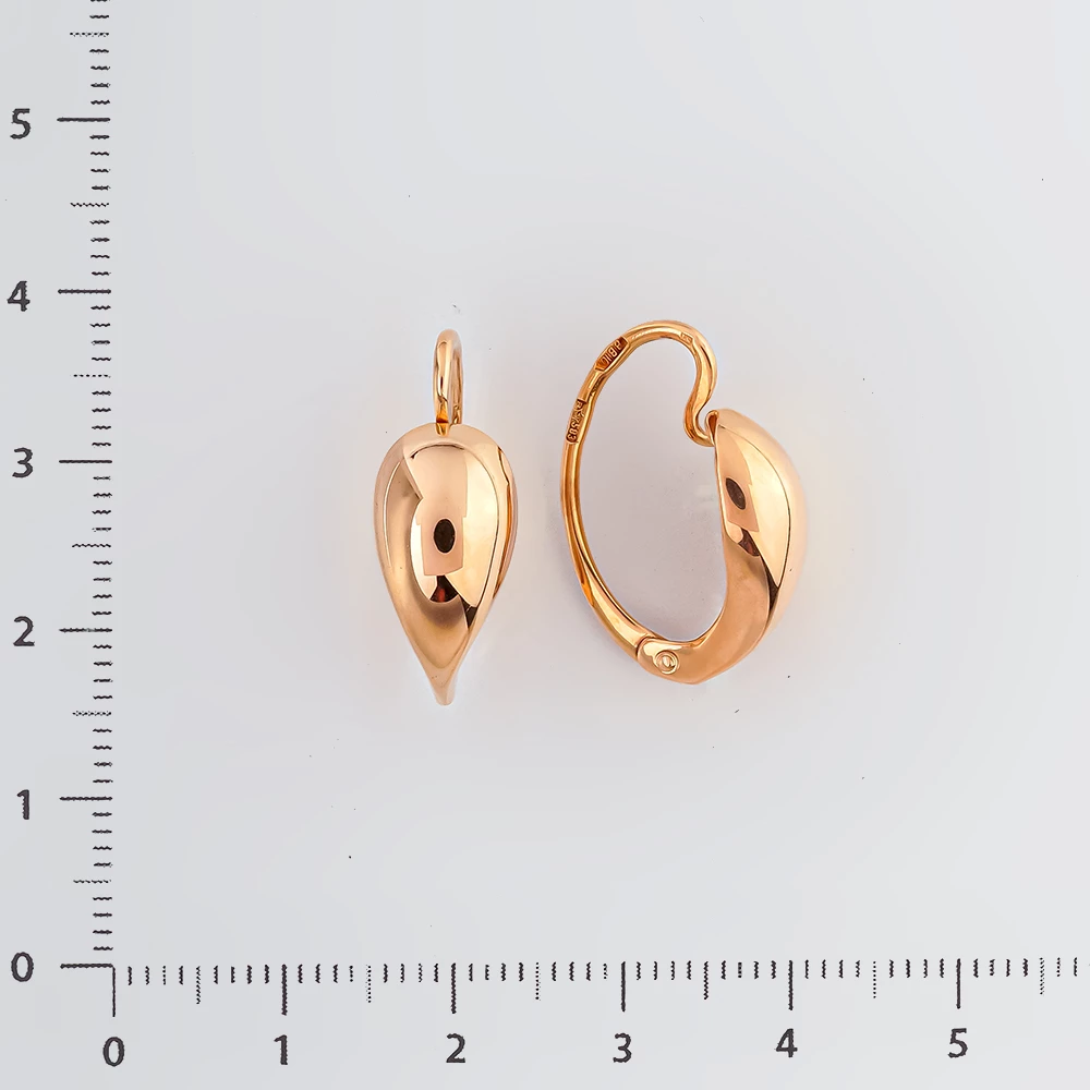 Серьги из красного золота 583 пробы