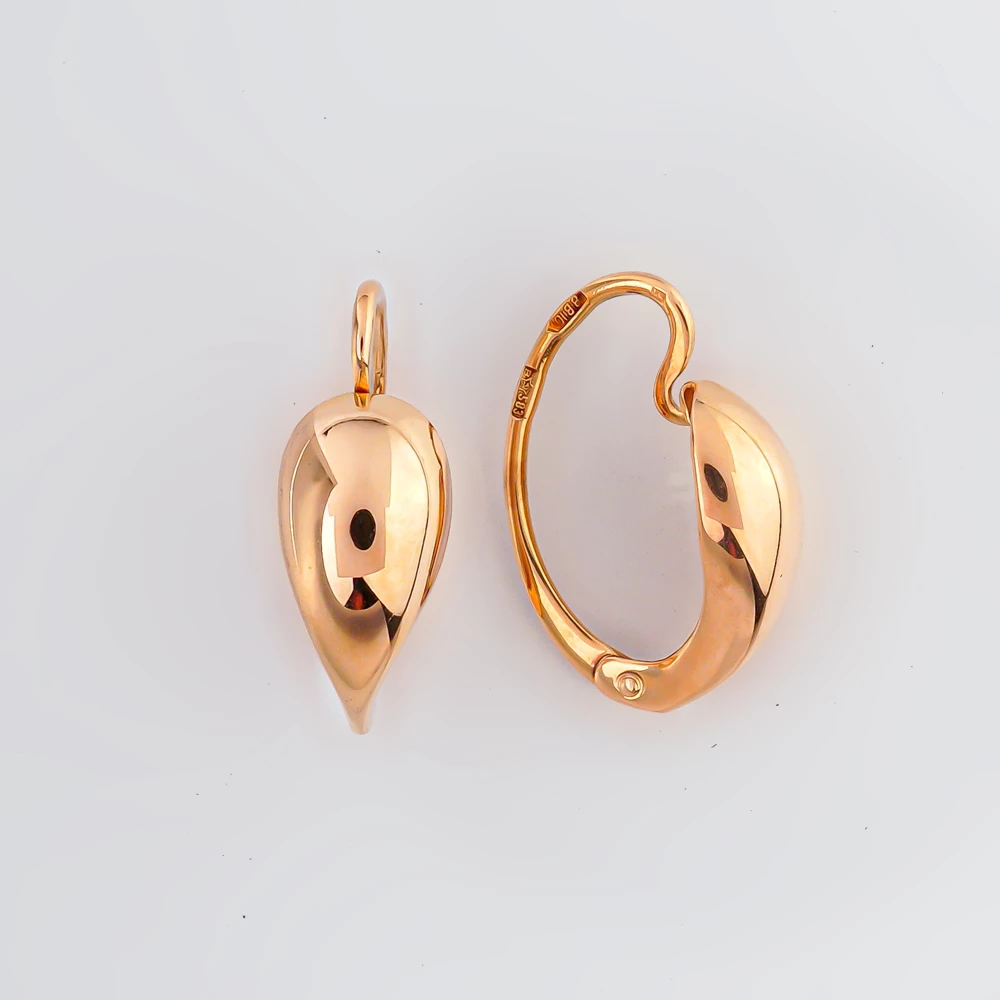 Серьги из красного золота 583 пробы