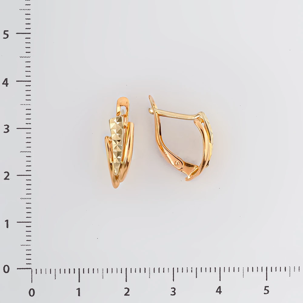 Серьги из красного золота 585 пробы