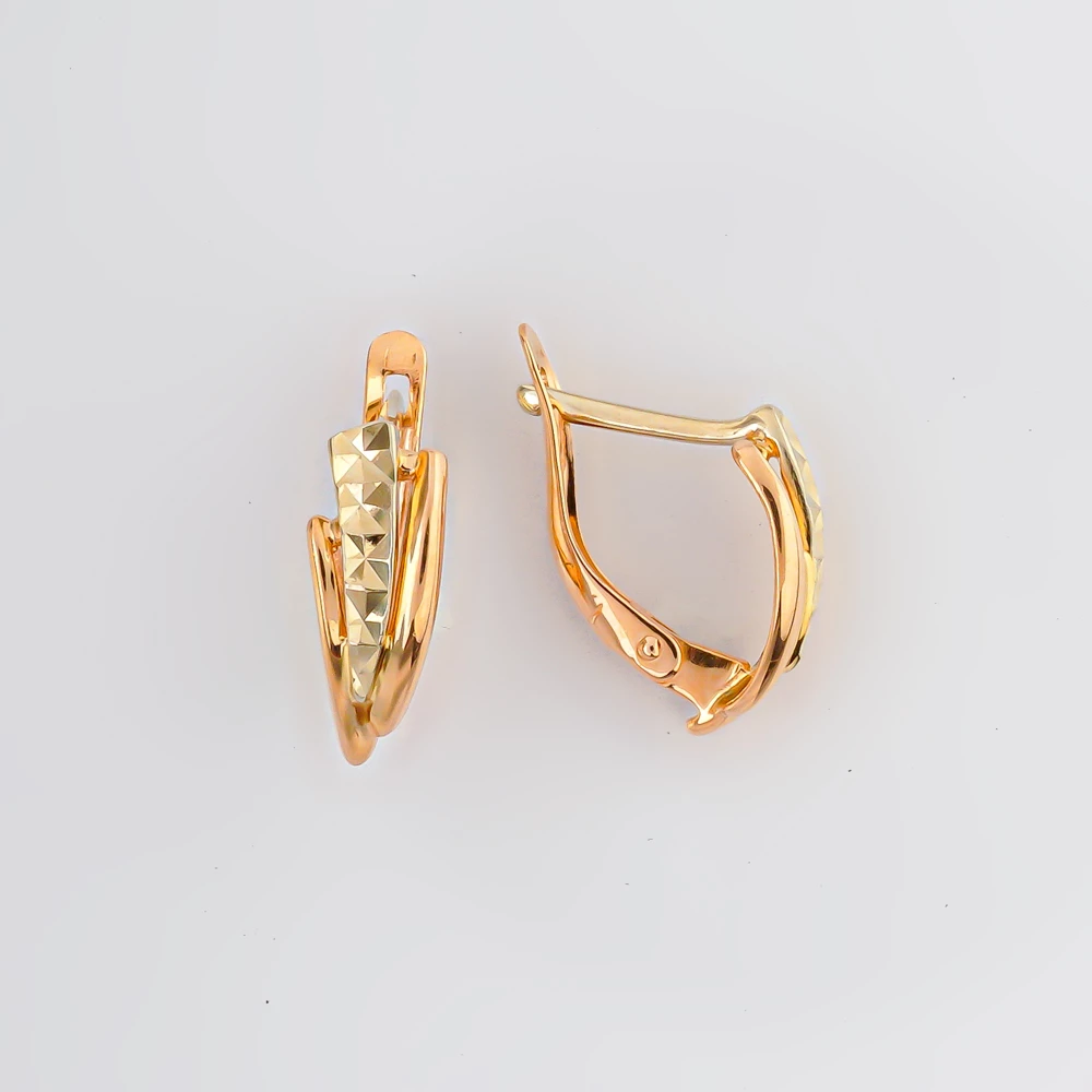 Серьги из красного золота 585 пробы