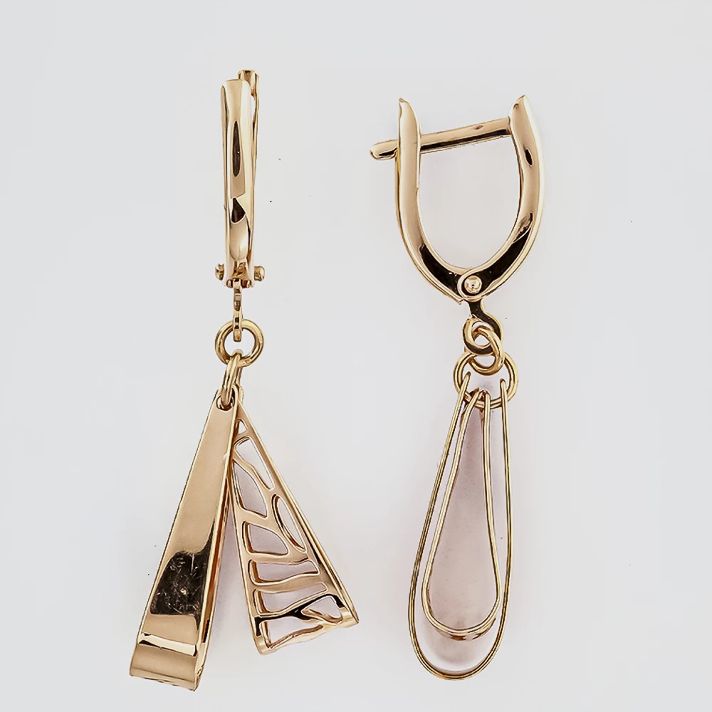 Серьги из красного золота 585 пробы
