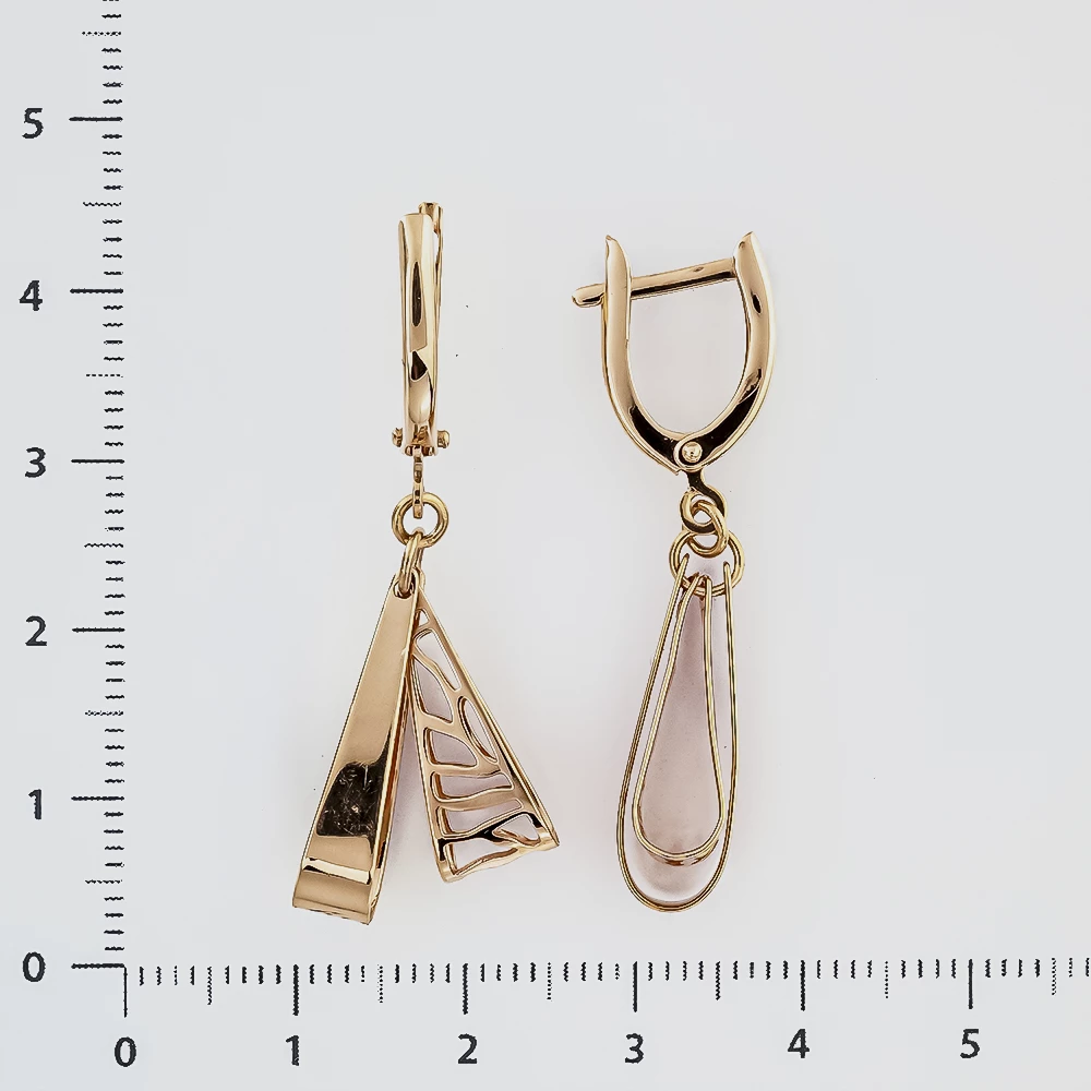 Серьги из красного золота 585 пробы