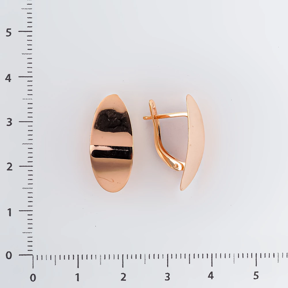 Серьги из красного золота 585 пробы