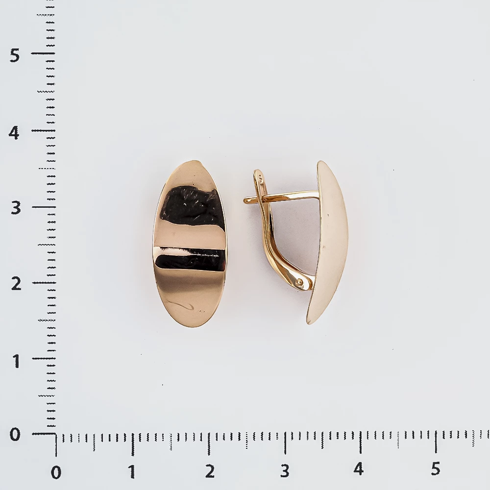 Серьги из красного золота 585 пробы