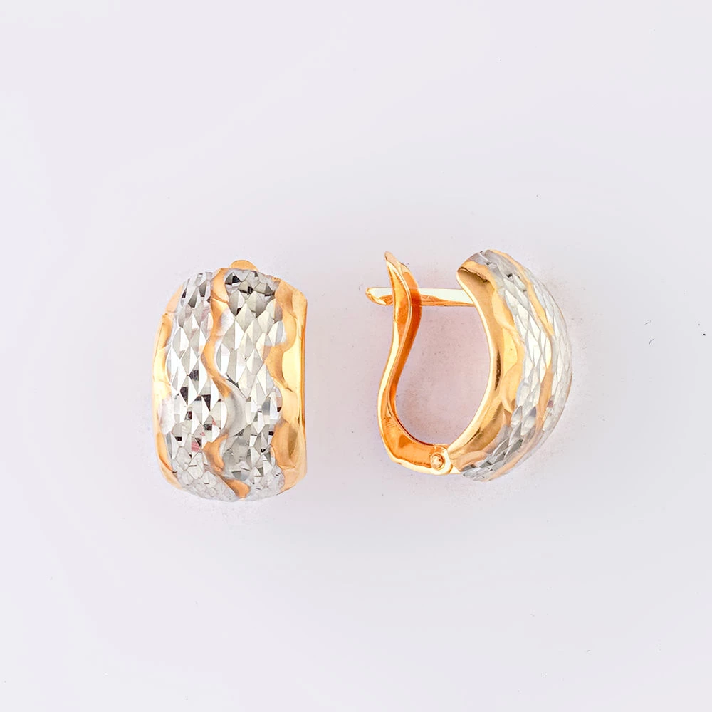 Серьги из красного золота 585 пробы