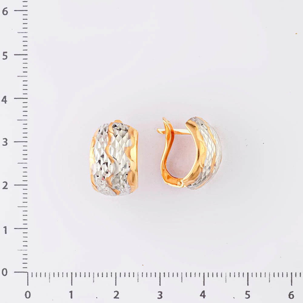 Серьги из красного золота 585 пробы