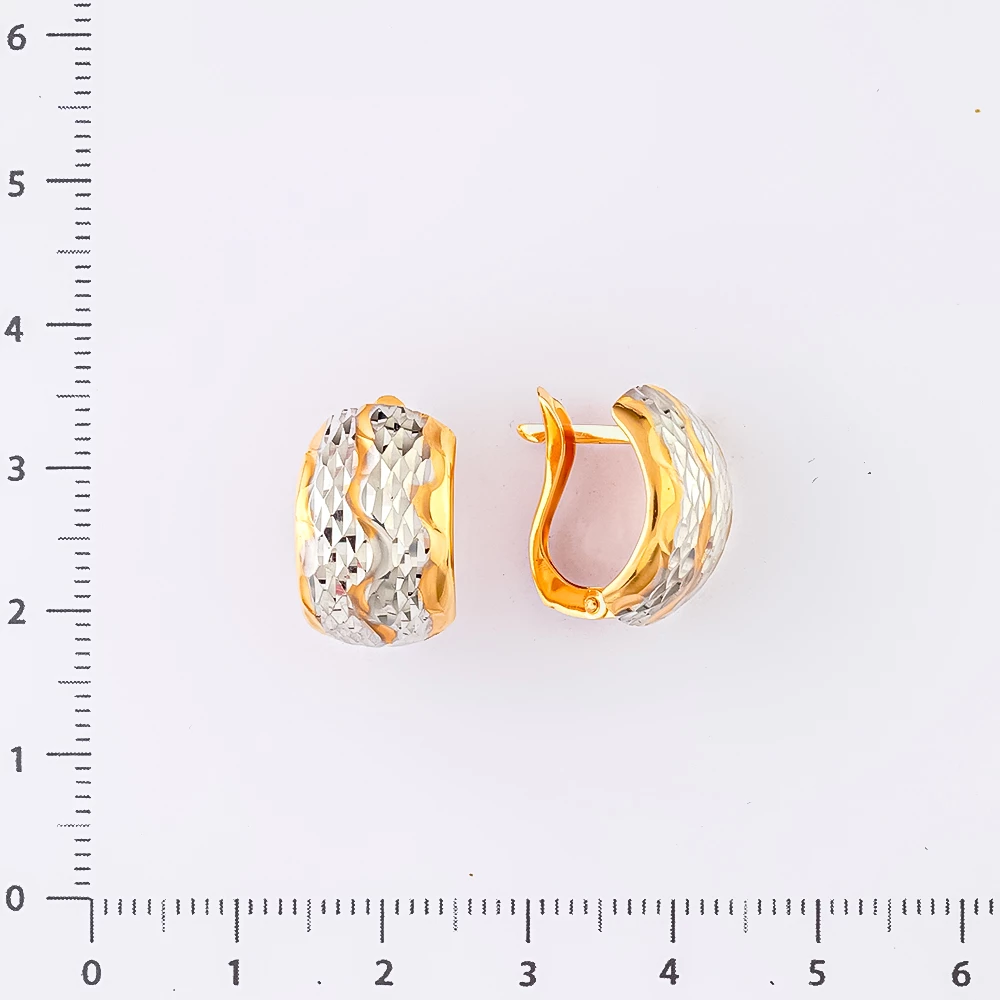 Серьги из красного золота 585 пробы