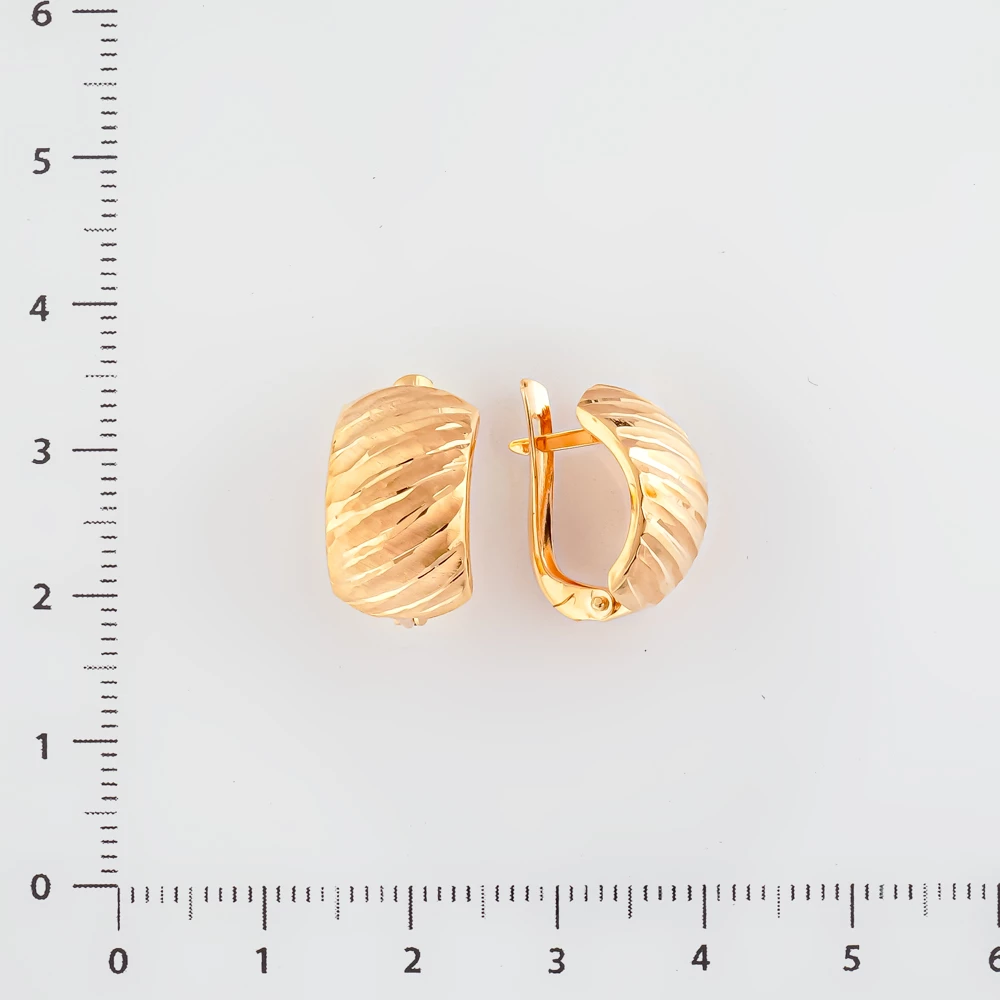 Серьги из красного золота 585 пробы