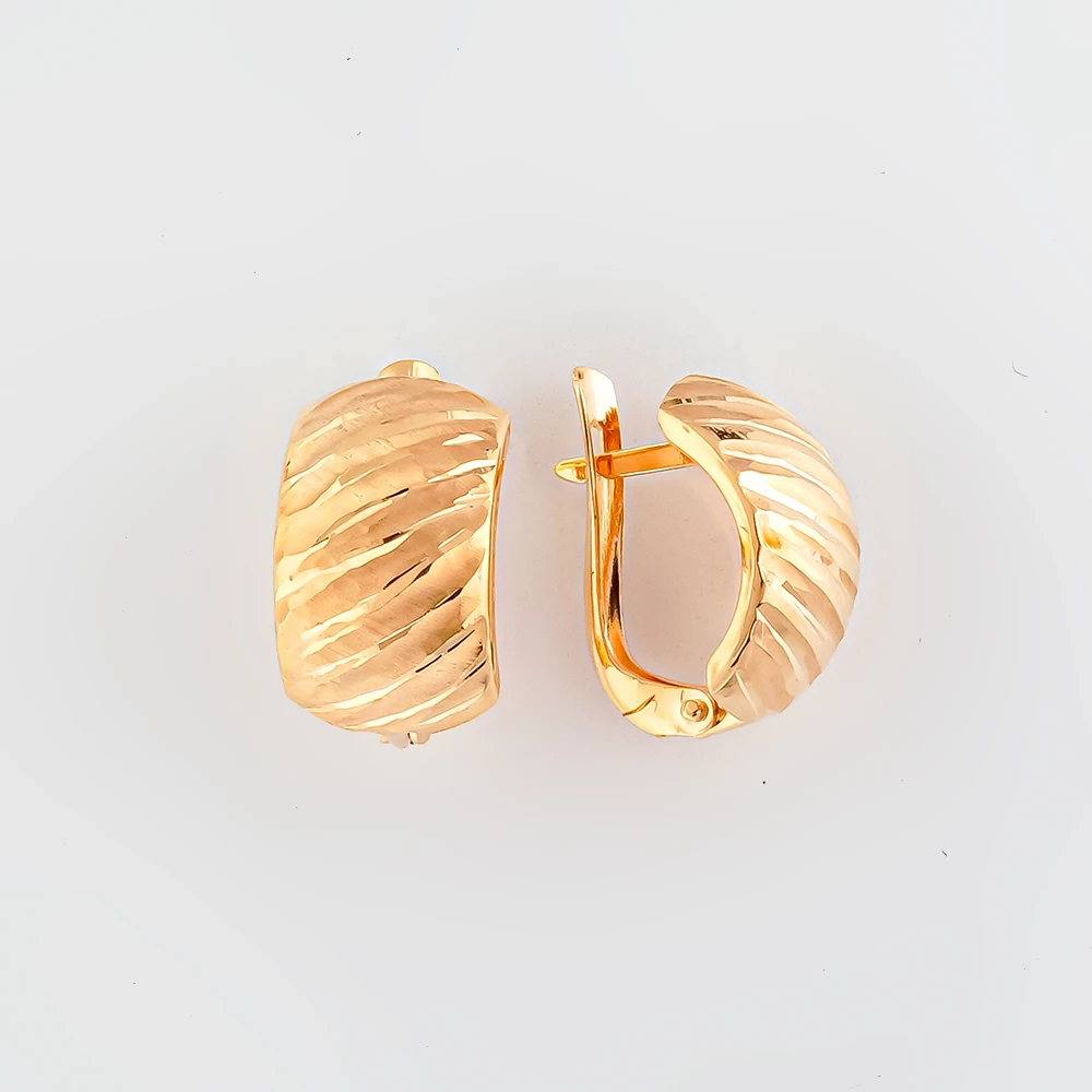 Серьги из красного золота 585 пробы