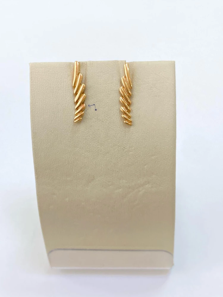 Серьги из красного золота 585 пробы