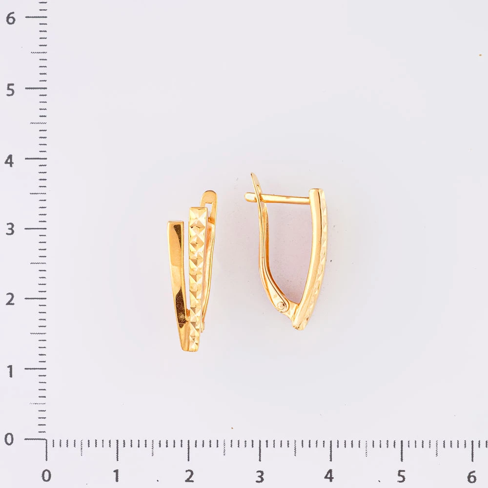 Серьги из красного золота 585 пробы
