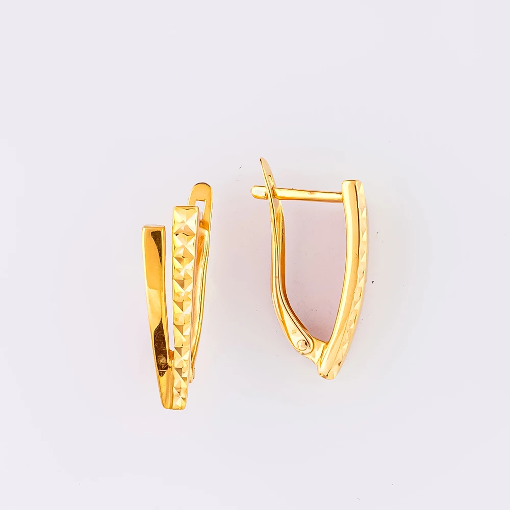 Серьги из красного золота 585 пробы