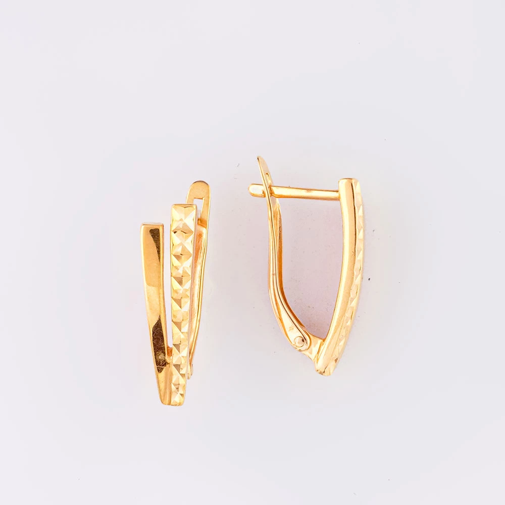Серьги из красного золота 585 пробы