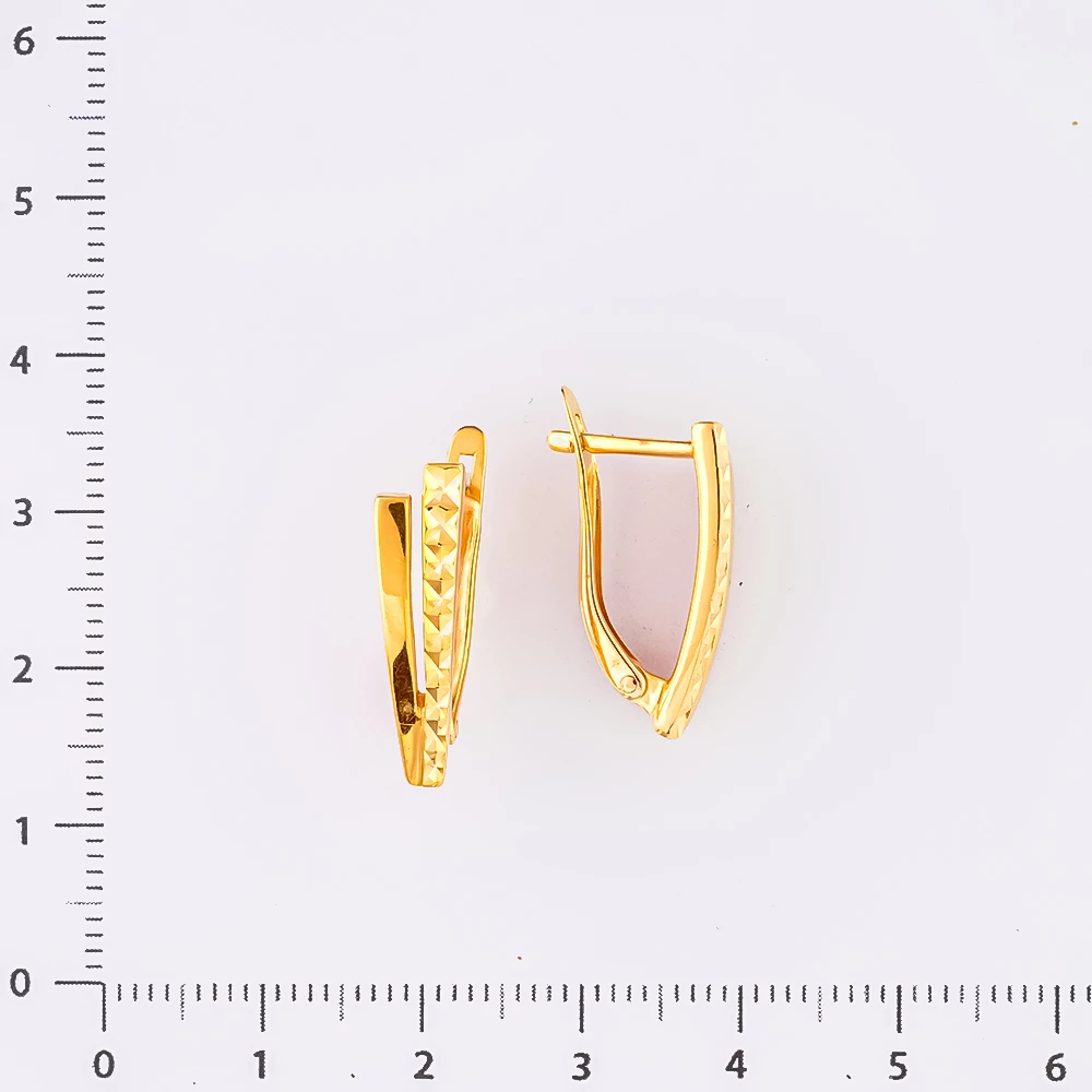 Серьги из красного золота 585 пробы
