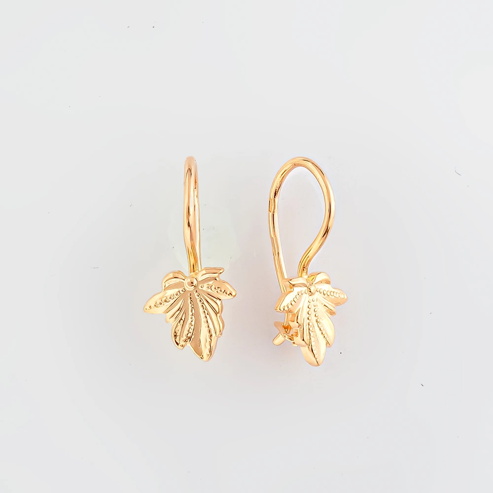Серьги из красного золота 585 пробы