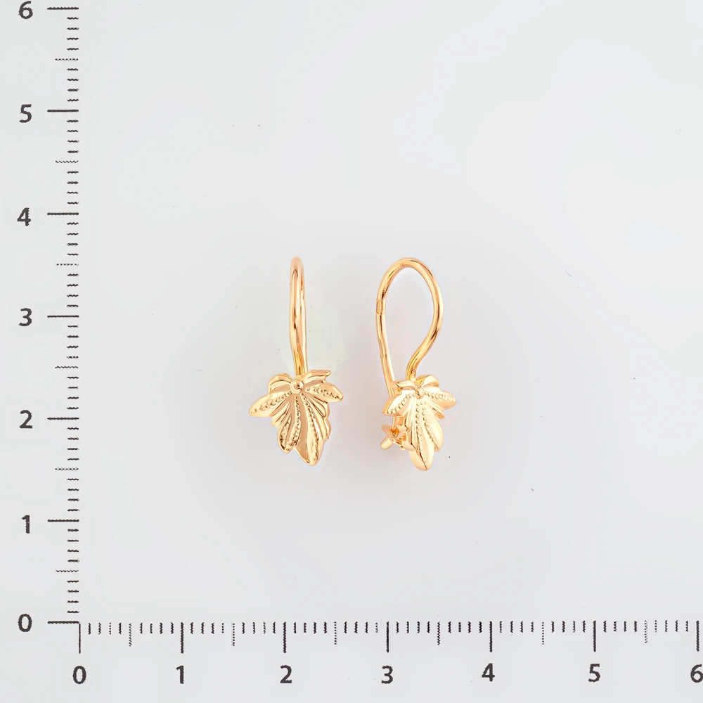 Серьги из красного золота 585 пробы