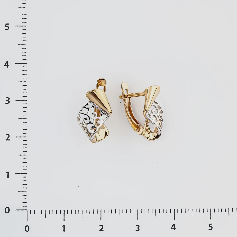 Серьги из красного золота 585 пробы