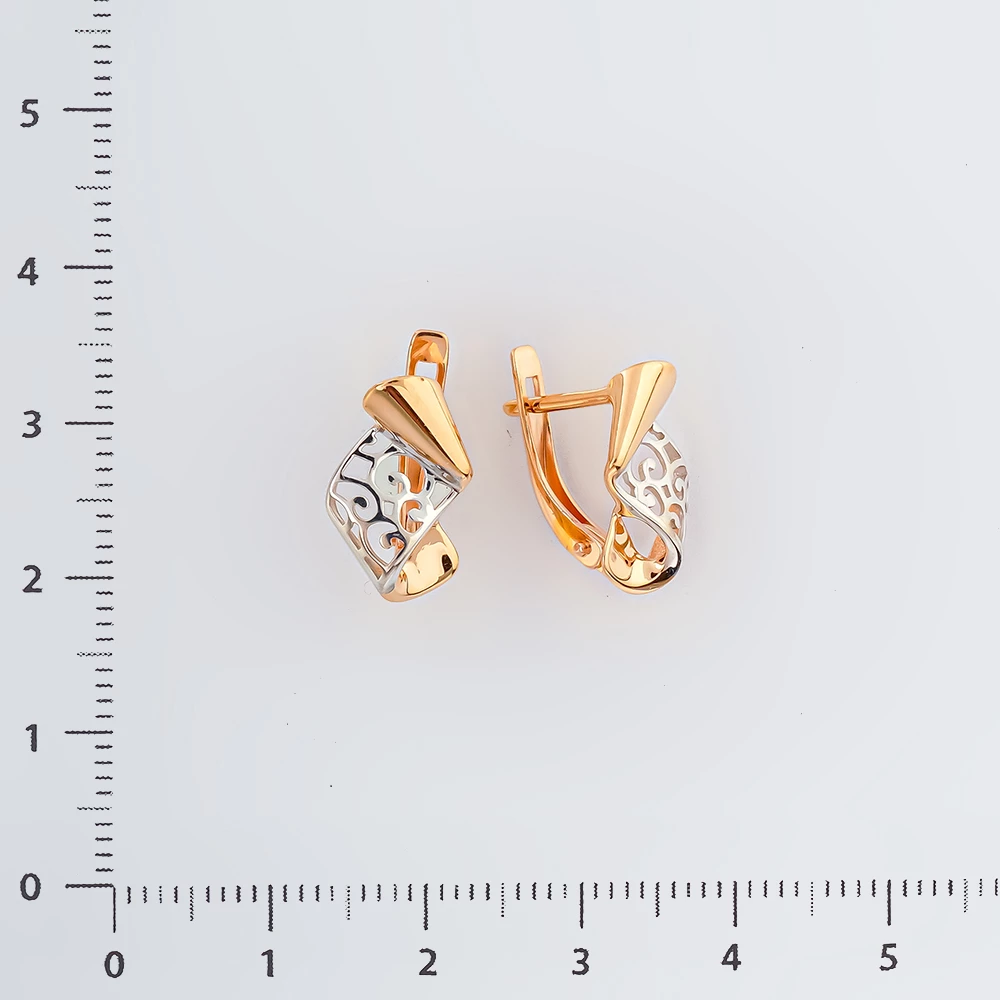 Серьги из красного золота 585 пробы