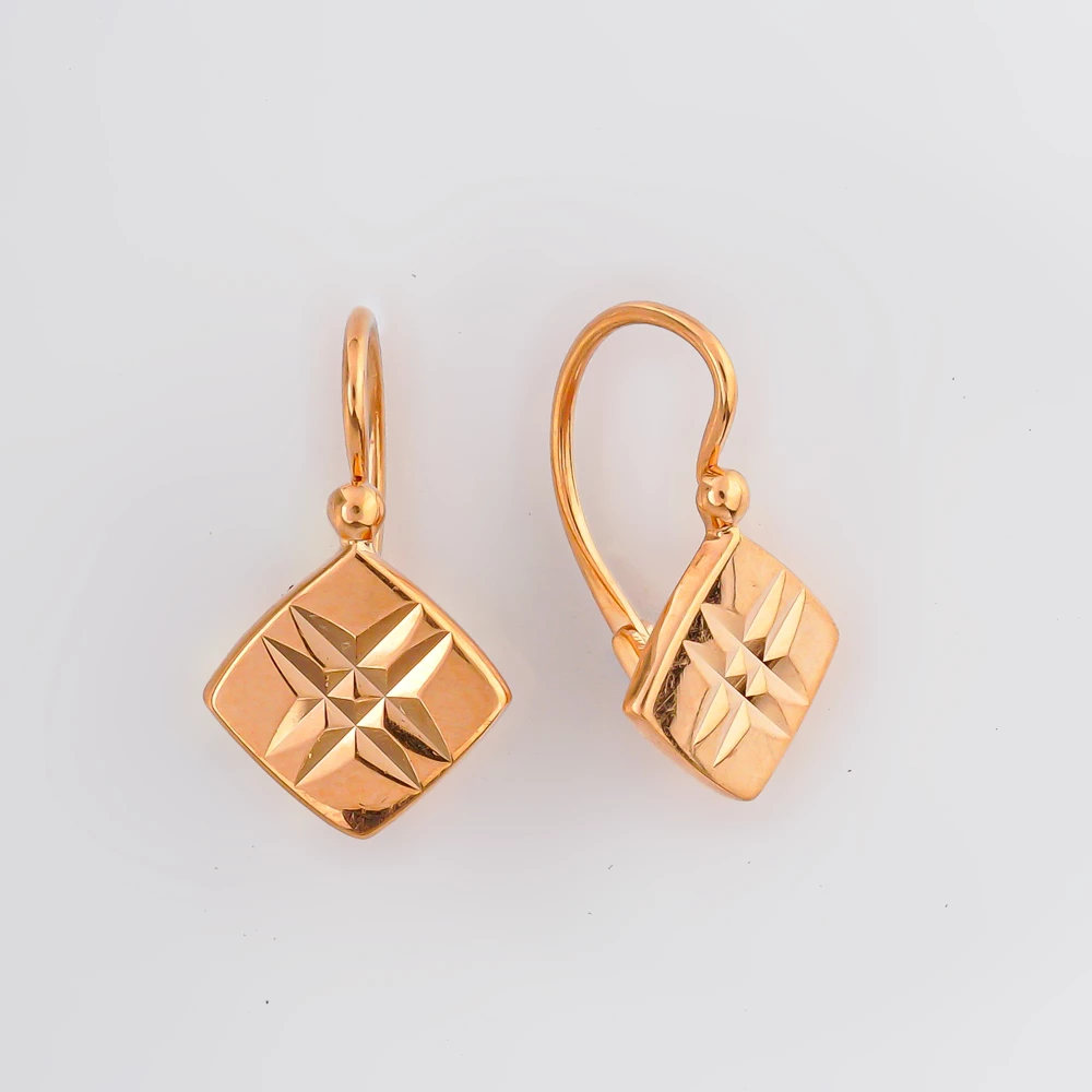 Серьги из красного золота 583 пробы