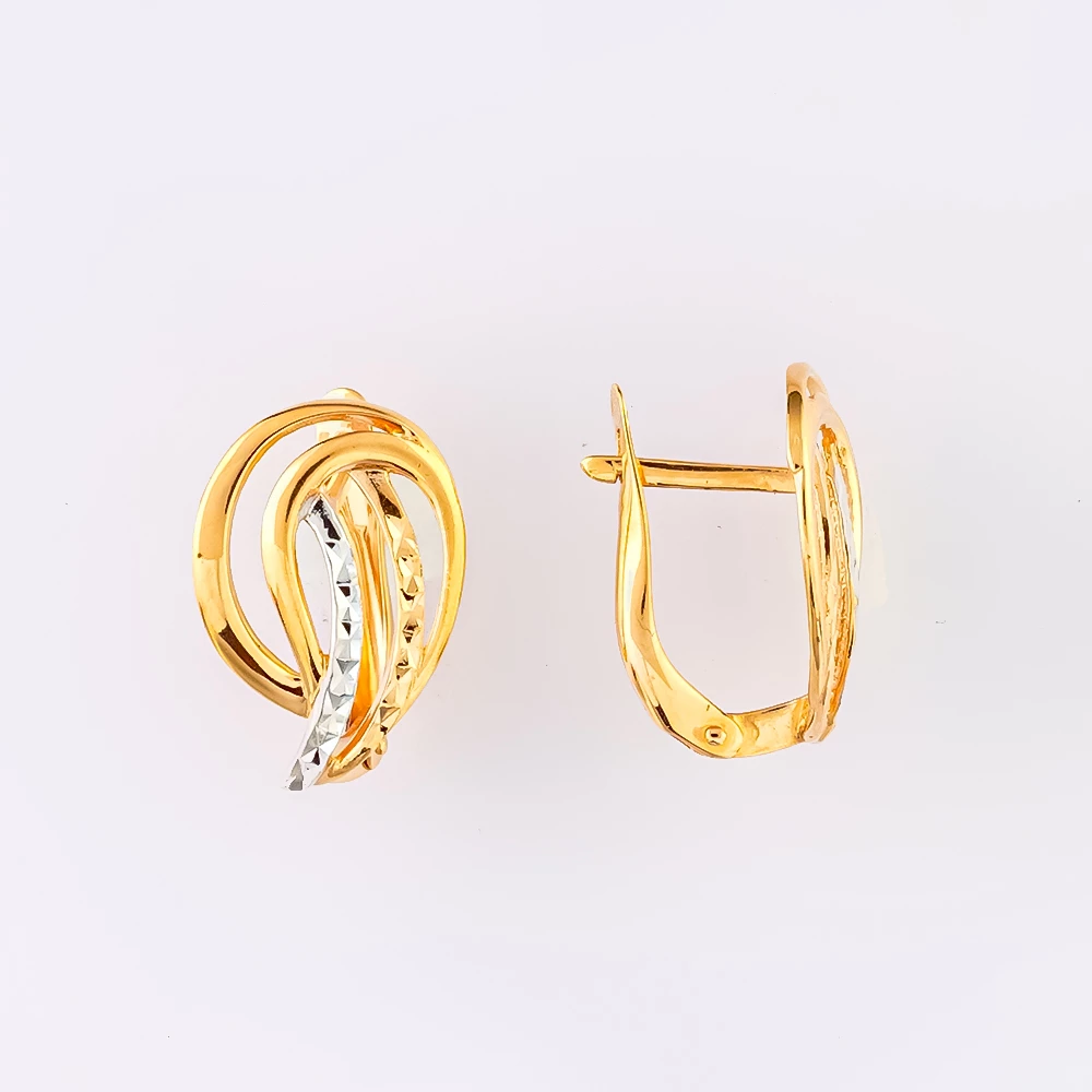 Серьги из красного золота 585 пробы