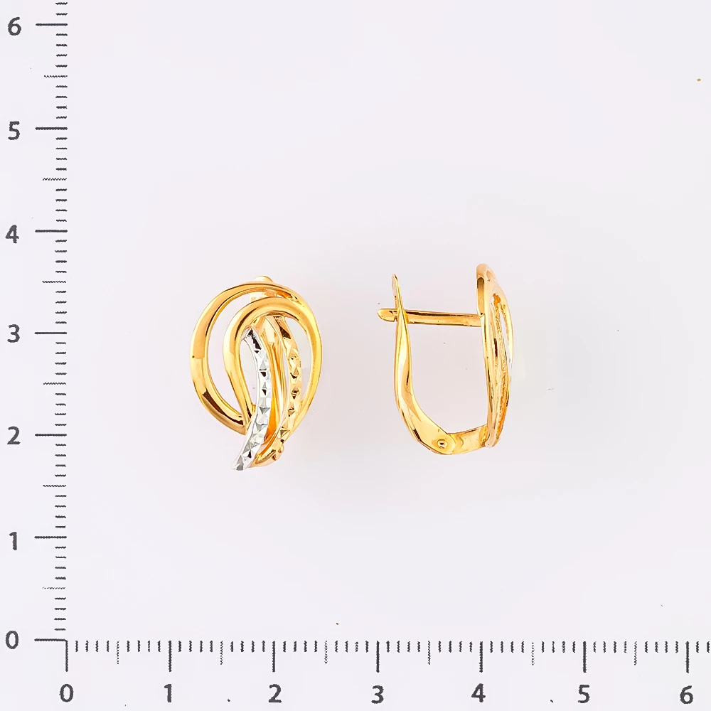 Серьги из красного золота 585 пробы