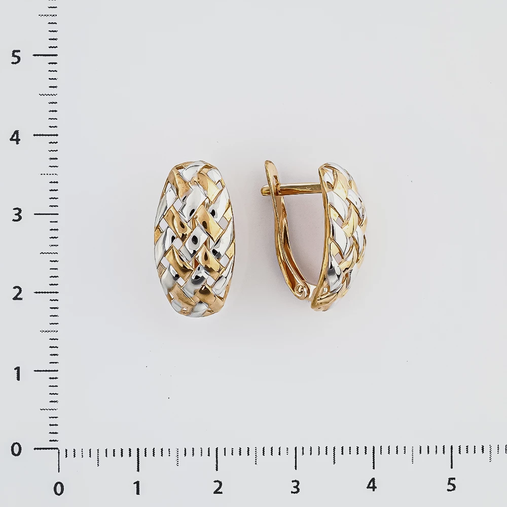Серьги из красного золота 585 пробы