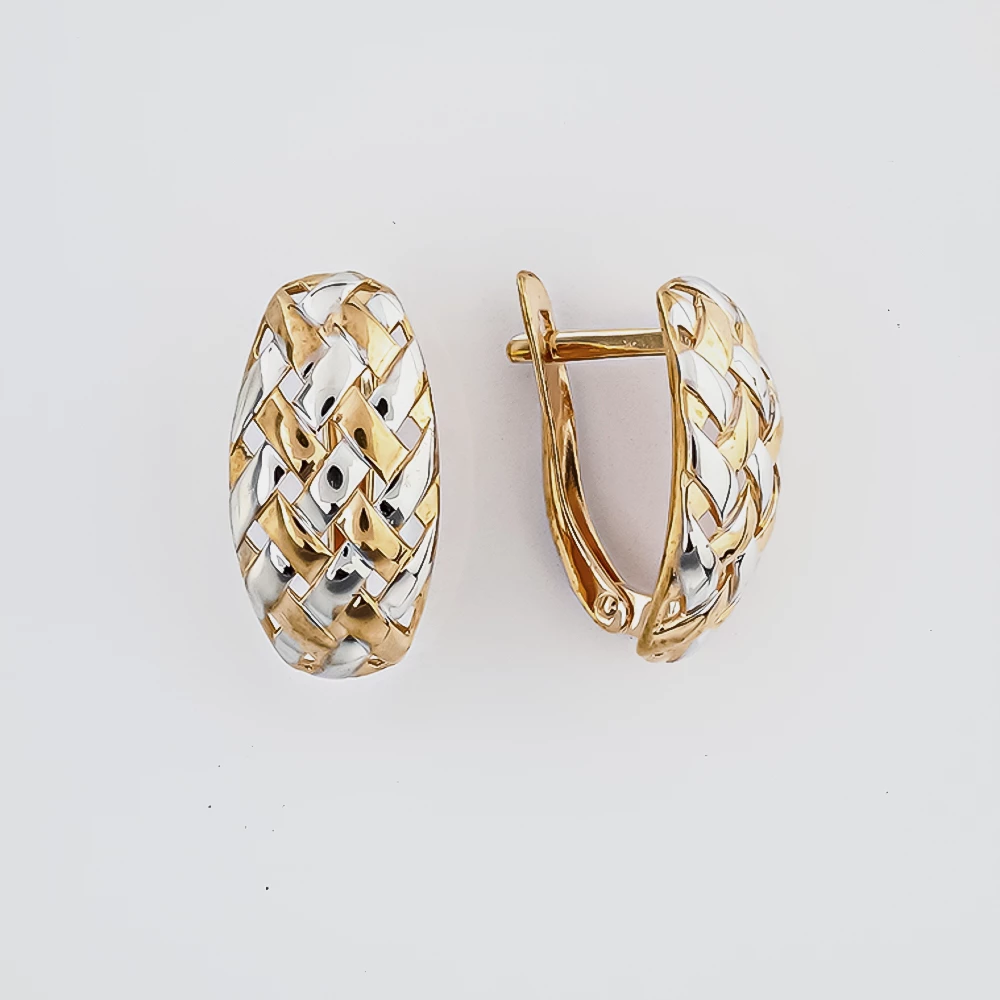 Серьги из красного золота 585 пробы