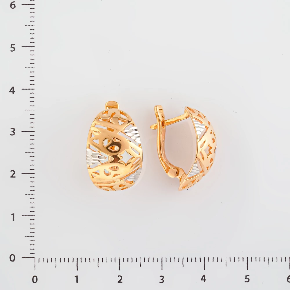 Серьги из красного золота 585 пробы