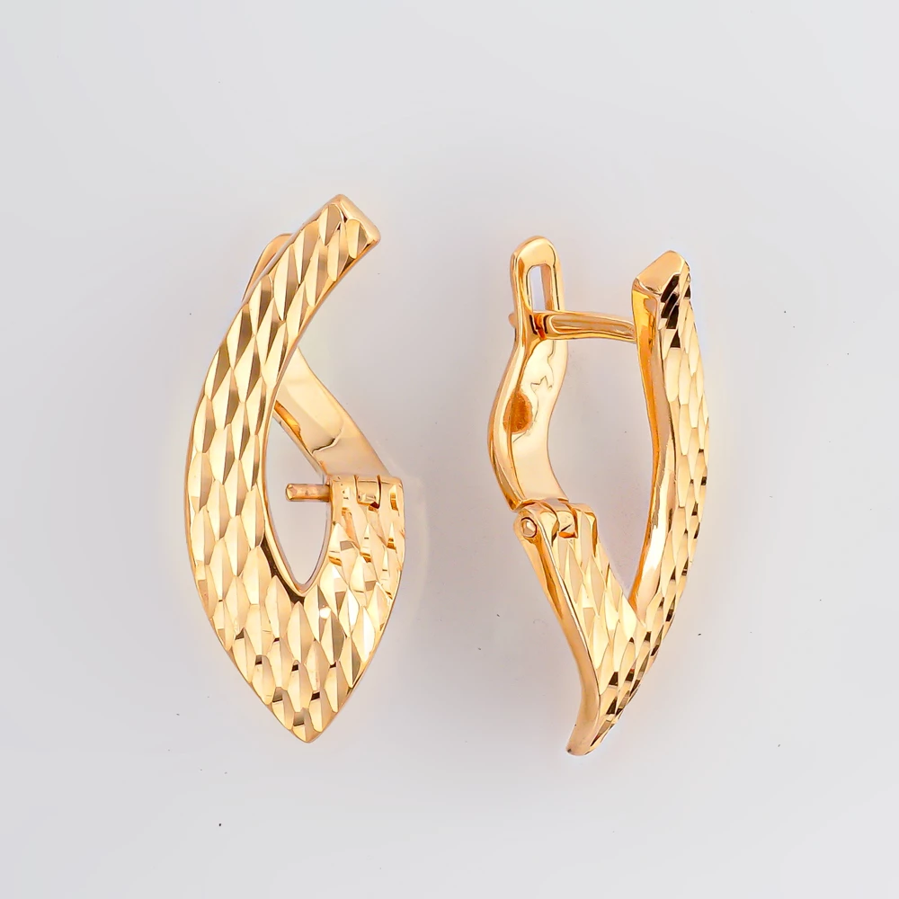 Серьги из красного золота 585 пробы
