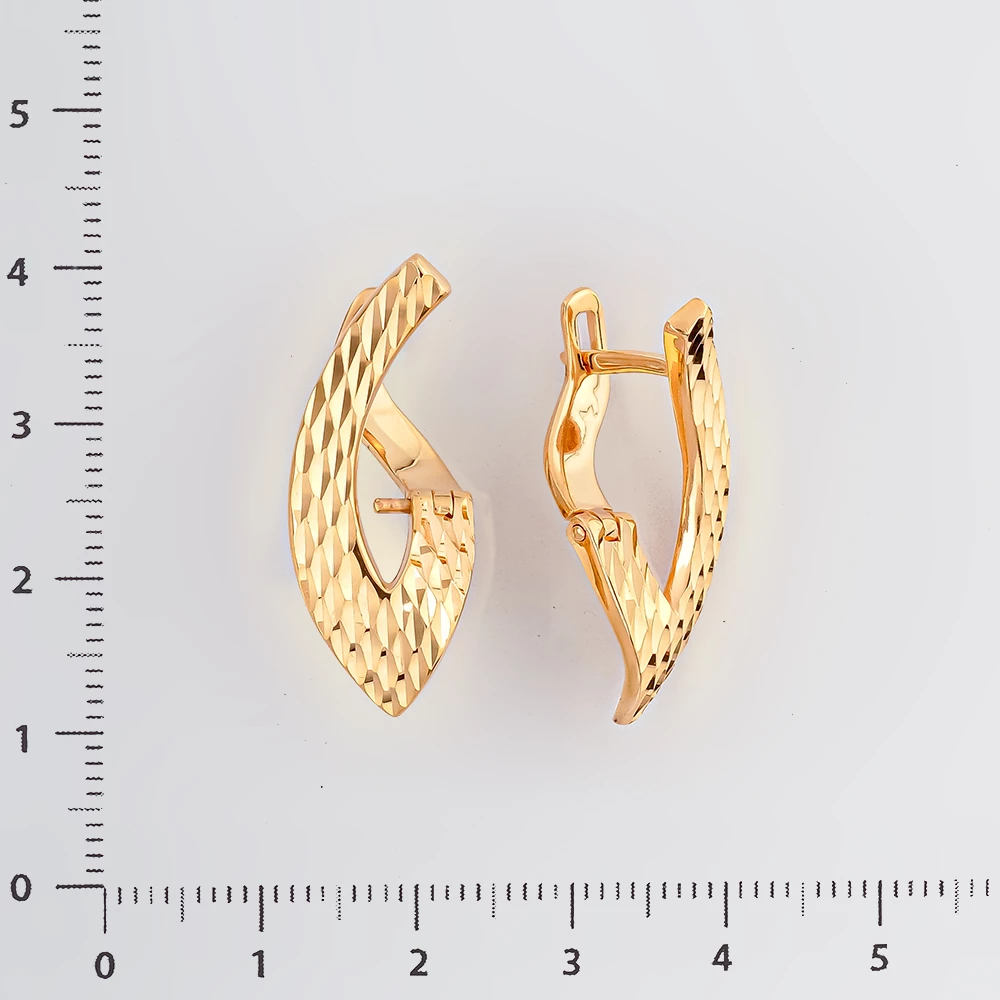 Серьги из красного золота 585 пробы