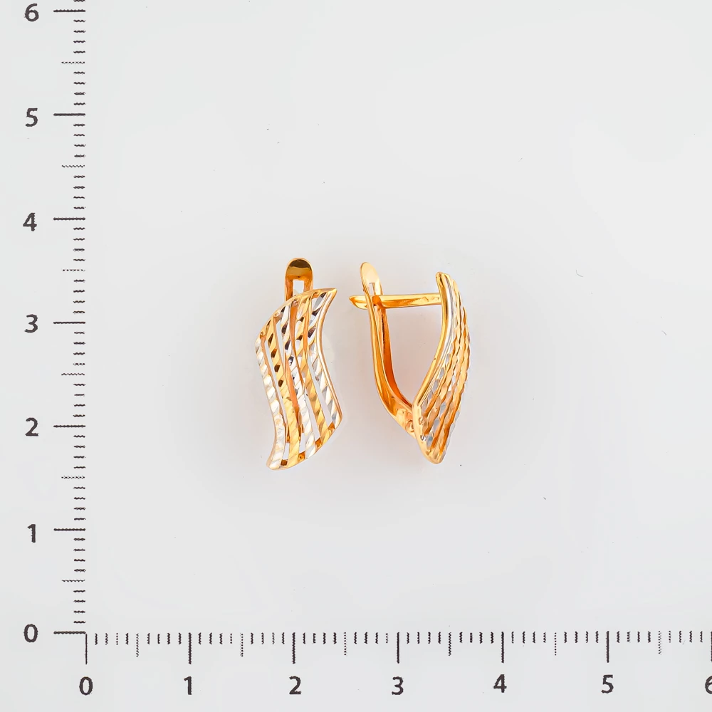 Серьги из красного золота 585 пробы
