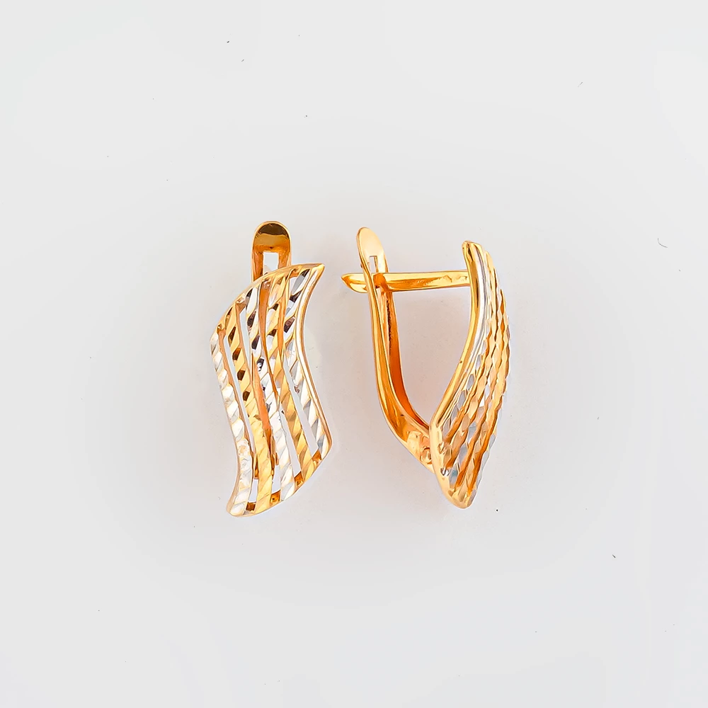 Серьги из красного золота 585 пробы
