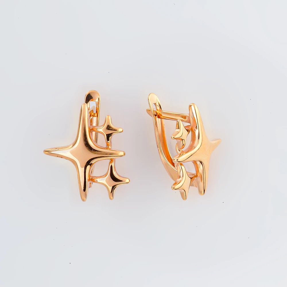 Серьги из красного золота 585 пробы