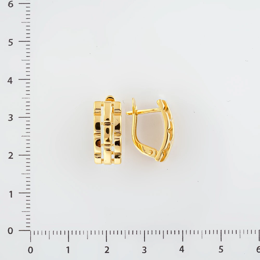 Серьги из желтого золота 585 пробы