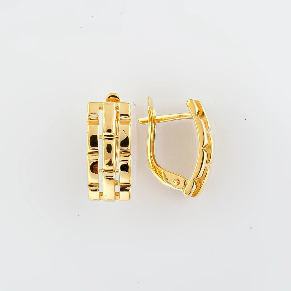 Серьги из желтого золота 585 пробы