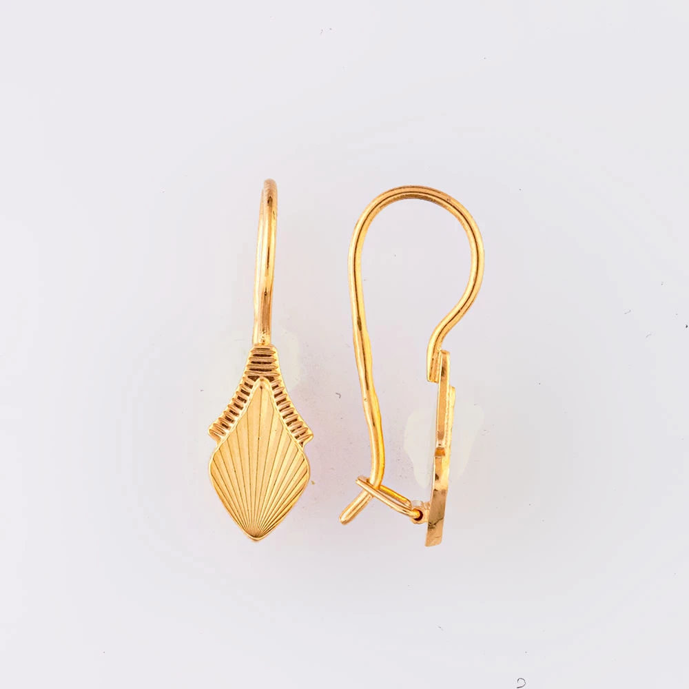 Серьги из красного золота 585 пробы