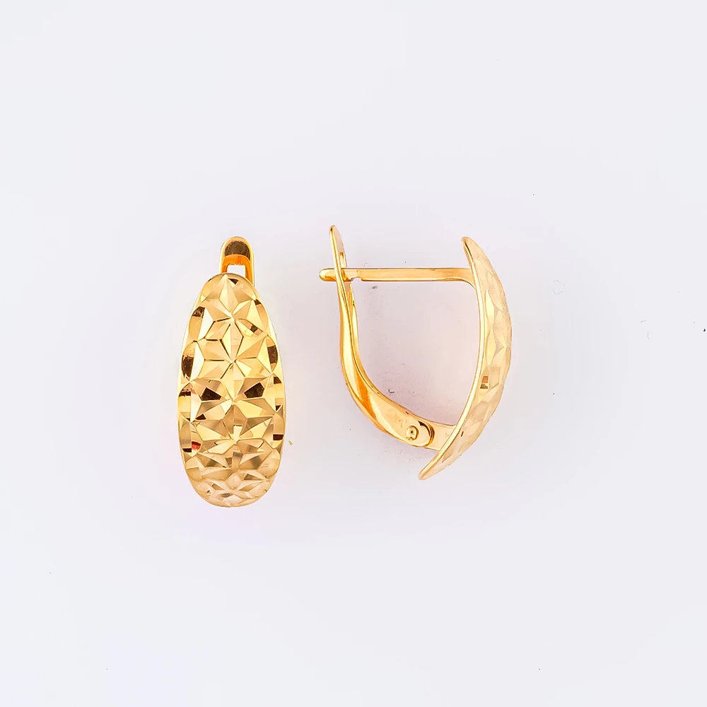 Серьги из красного золота 585 пробы