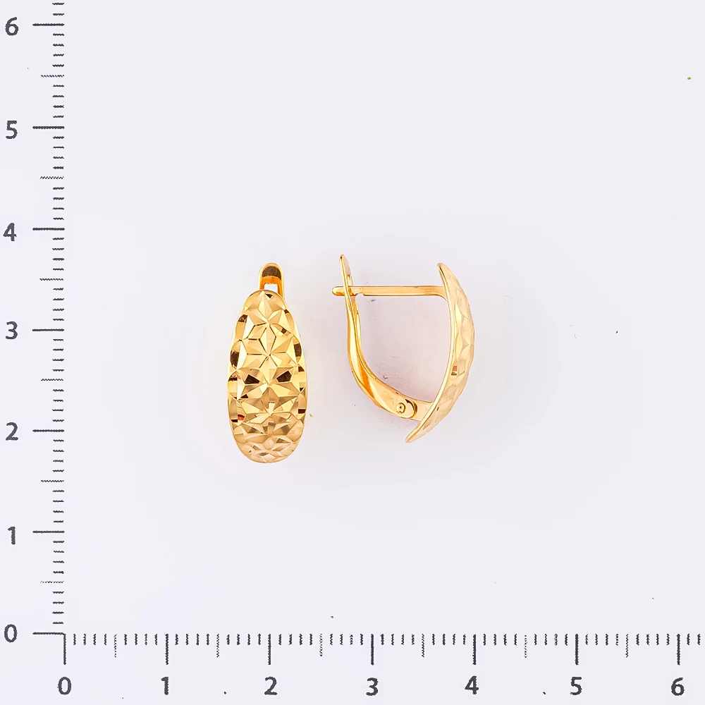Серьги из красного золота 585 пробы
