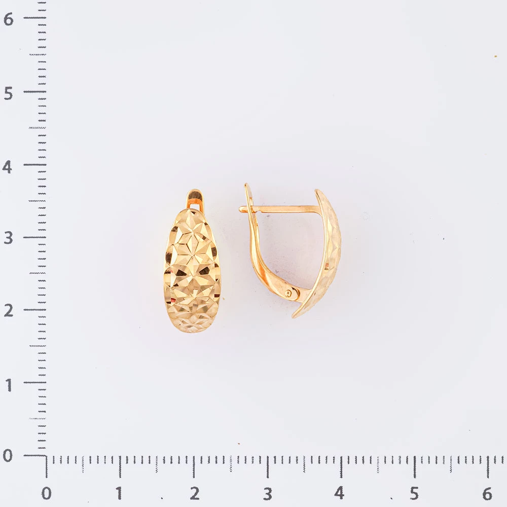 Серьги из красного золота 585 пробы