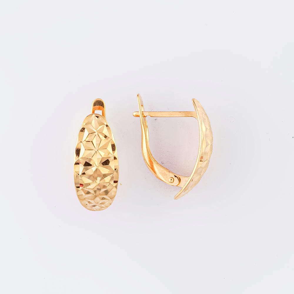 Серьги из красного золота 585 пробы