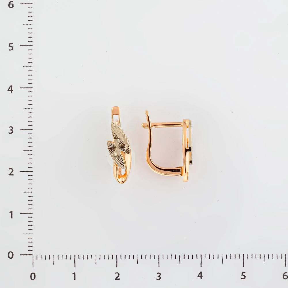 Серьги из красного золота 585 пробы