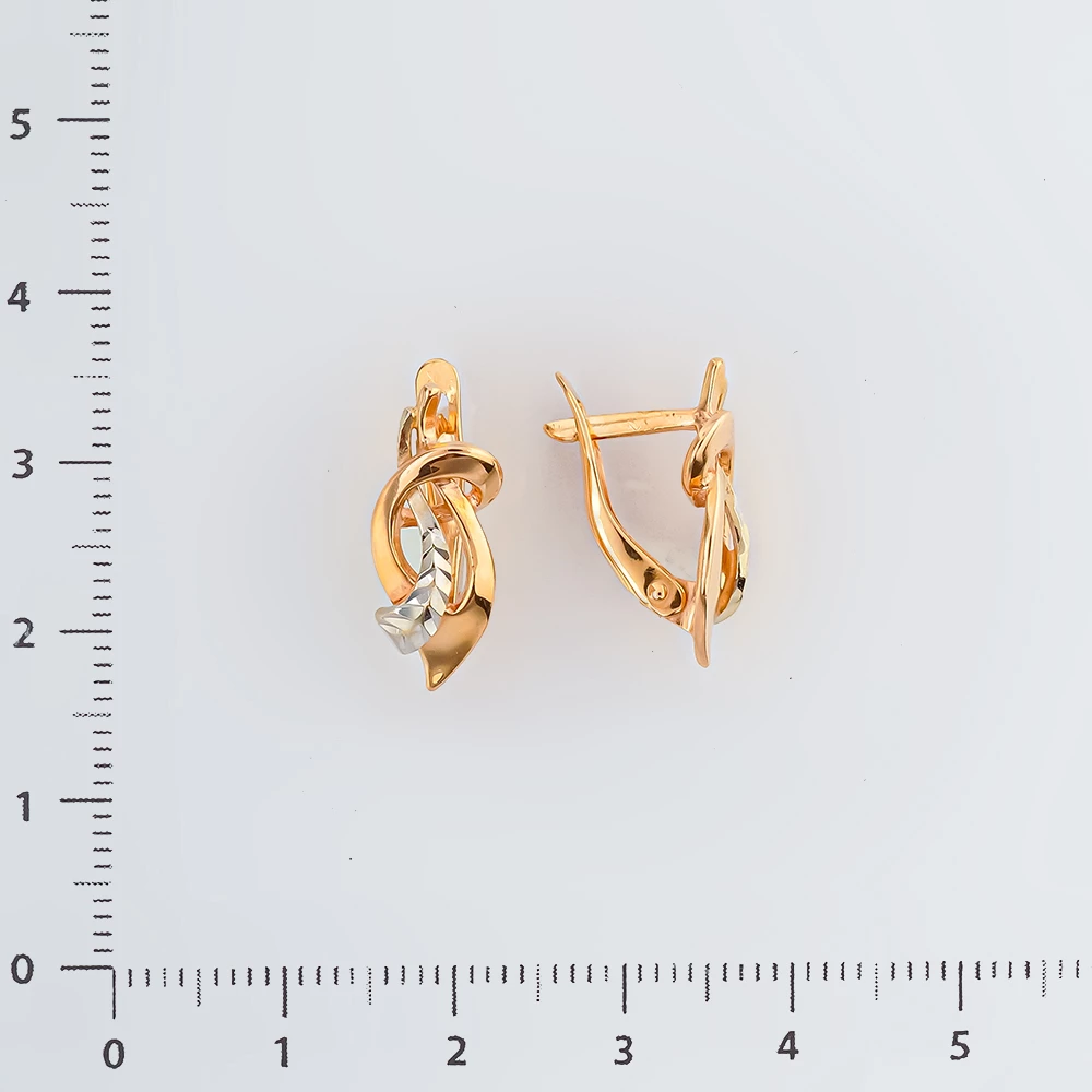 Серьги из красного золота 585 пробы