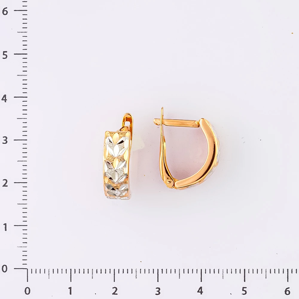 Серьги из красного золота 585 пробы