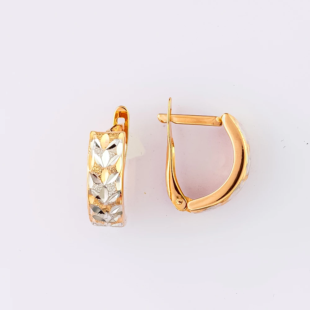 Серьги из красного золота 585 пробы