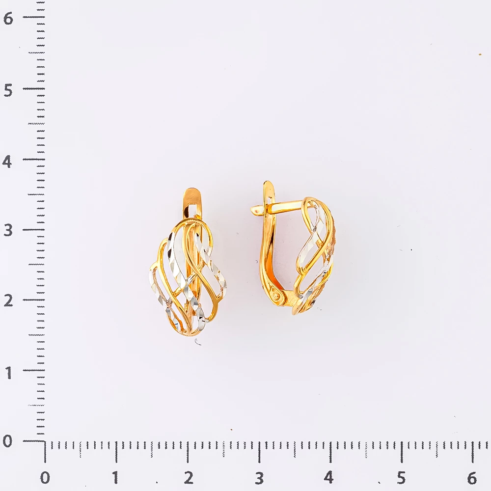 Серьги из красного золота 585 пробы